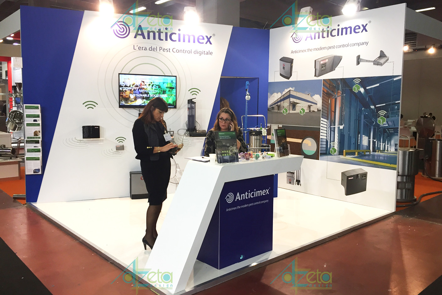Anticimex 2016 - Parma - Stand di presentazione della azienda Yamato - designed by AzetaDesign