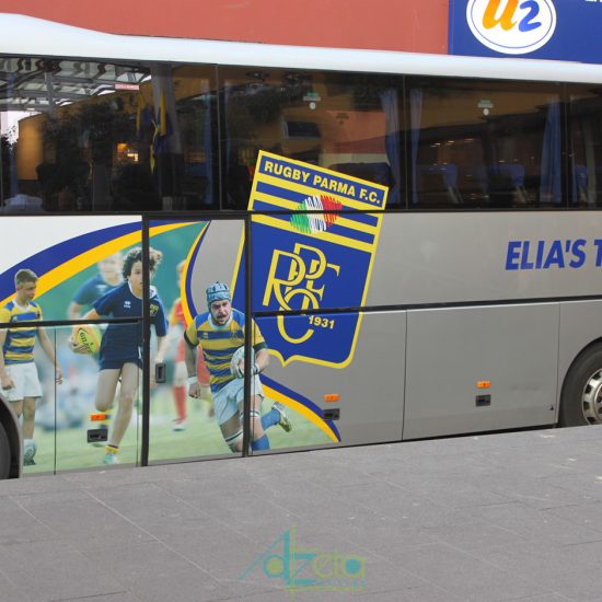 Rugby parma bus grafica